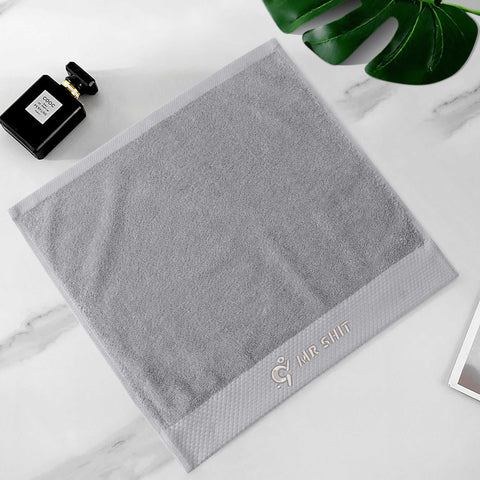 Gym Towels - Square Embroidered - Mr Shit - Grey Logo - Mr.Shit