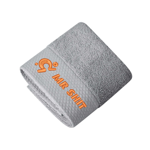 Gym Towels - Square Embroidered - Mr Shit - Orange Logo - Mr.Shit