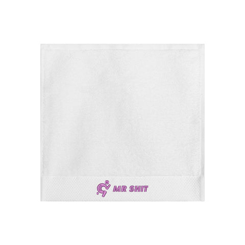 Gym Towels - Square Embroidered - Mr Shit - Purple Logo - Mr.Shit