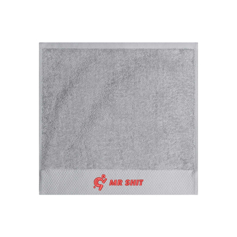 Mr.Shit Gym Towels - Square Embroidered - Mr Shit - Red Logo All Towels $ 26.36