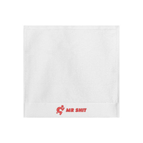 Gym Towels - Square Embroidered - Mr Shit - Red Logo - Mr.Shit