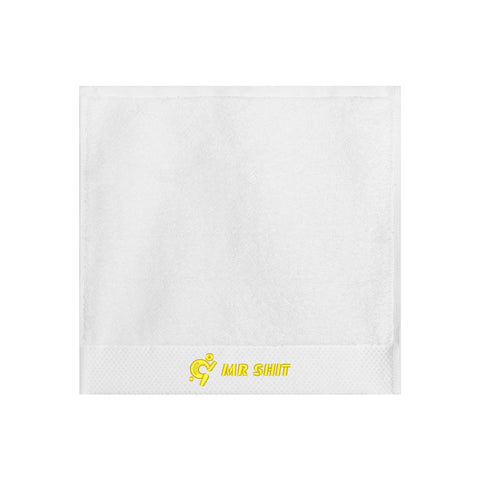 Gym Towels - Square Embroidered - Mr Shit - Yellow Logo - Mr.Shit