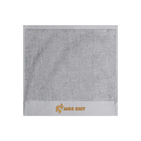 Mr.Shit Gym Towels - Square Embroidered - Mrs Shit - Gold Logo All Towels $ 26.36