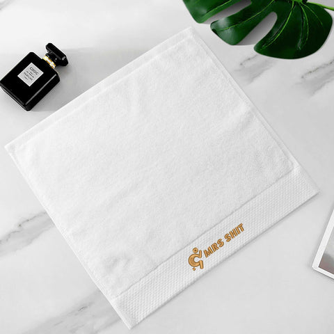 Gym Towels - Square Embroidered - Mrs Shit - Gold Logo - Mr.Shit