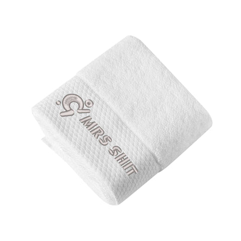 Gym Towels - Square Embroidered - Mrs Shit - Grey Logo - Mr.Shit