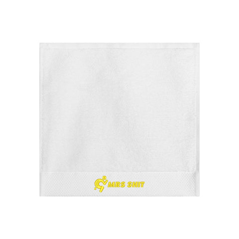 Gym Towels - Square Embroidered - Mrs Shit - Yellow Logo - Mr.Shit