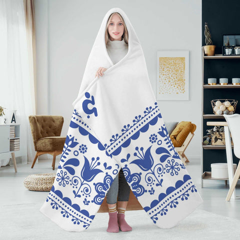 Hooded Blanket - Blue Pattern - Mr.Shit