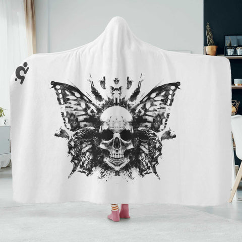 Hooded Blanket - Butterfly Skull - Mr.Shit