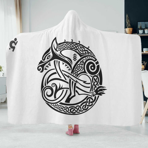 Hooded Blanket - Celtic Wolf - Mr.Shit