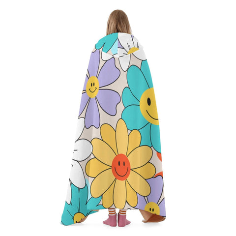 Hooded Blanket - Happy Flowers - Mr.Shit