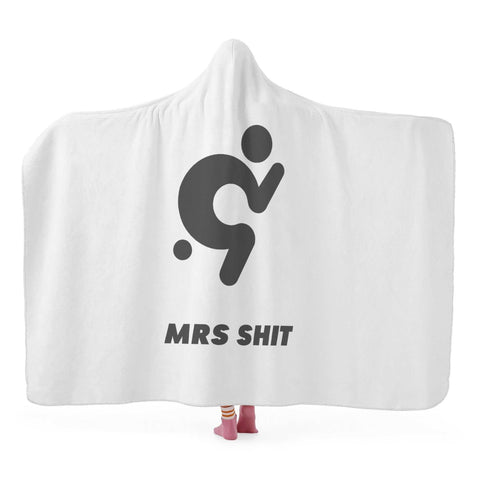 Mr.Shit Hooded Blanket - Mrs Shit Accessories $ 55.64