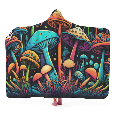 Mr.Shit Hooded Blanket - Mushrooms 2 Accessories $ 55.64