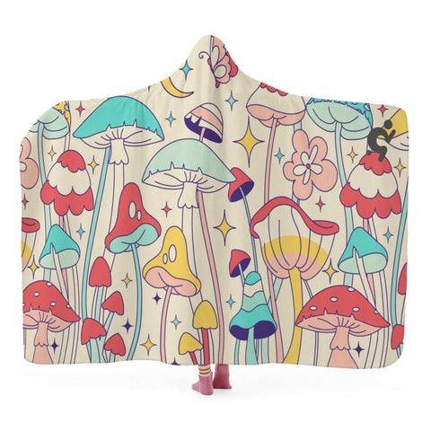 Mr.Shit Hooded Blanket - Mushrooms Accessories $ 55.64