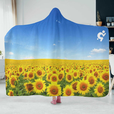 Hooded Blanket - Sunflowers - Mr.Shit