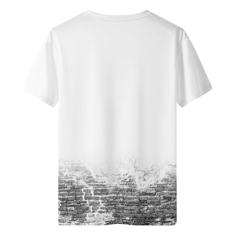 Mens All Over Print T-Shirt - Brick Wall - Mr.Shit