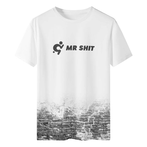 Mens All Over Print T-Shirt - Brick Wall - Mr.Shit