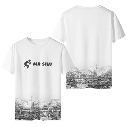 Mens All Over Print T-Shirt - Brick Wall - Mr.Shit