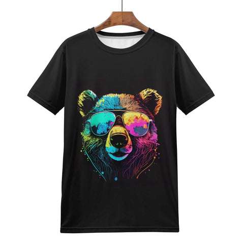 Mens All Over Print T-shirt - Cool Bear - Mr.Shit