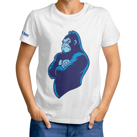 Mr.Shit Mens T-shirt - Gorilla - Logo on Sleeve Men's T-Shirts $ 25.84