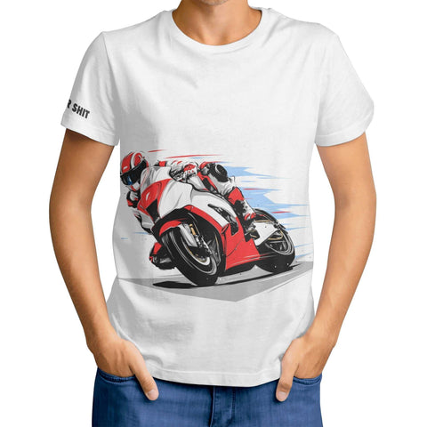 Mr.Shit Mens T-shirt - Motor Bike - Logo on Sleeve Men's T-Shirts $ 25.84