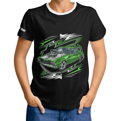 Mr.Shit Mens T-shirt - Muscle Car - Logo on Sleeve Men's T-Shirts $ 26.36