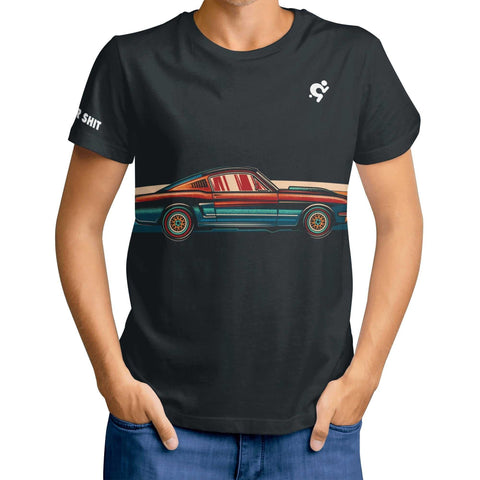 Mr.Shit Mens T-shirt - Muscle Car - Logo on Sleeve Men's T-Shirts $ 25.84