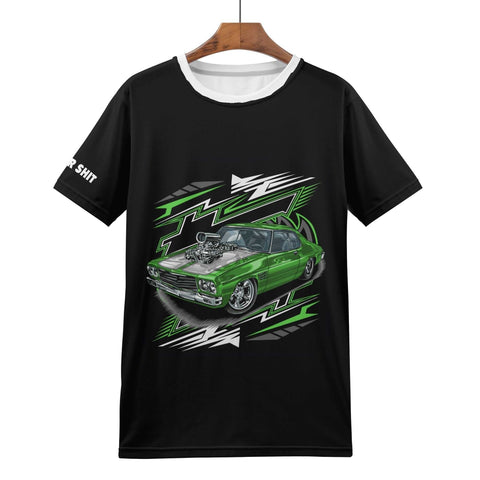 Mens All Over Print T-shirt - Muscle Car - Logo on Sleeve - Mr.Shit