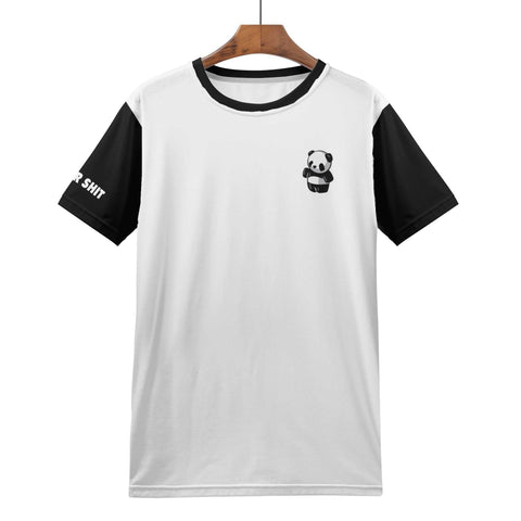 Mens All Over Print T-shirt - Panda - Logo on Sleeve - Mr.Shit