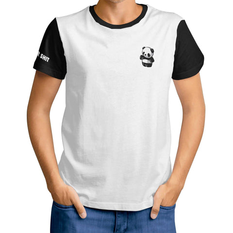 Mr.Shit Mens T-shirt - Panda - Logo on Sleeve Men's T-Shirts $ 25.84