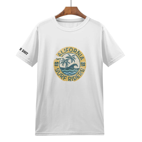 Mens All Over Print T-shirt - Retro Surf 10 - Logo on Sleeve - Mr.Shit