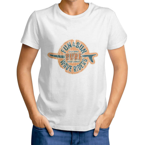 Mr.Shit Mens T-shirt - Retro Surf 2 Men's T-Shirts $ 25.84