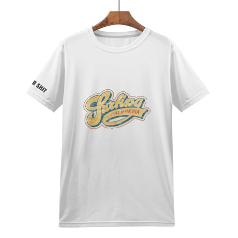 Mens All Over Print T-shirt - Retro Surf 4 - Logo on Sleeve - Mr.Shit