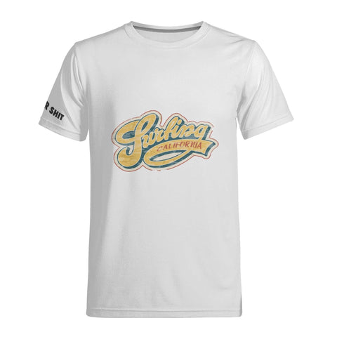 Mens All Over Print T-shirt - Retro Surf 4 - Logo on Sleeve - Mr.Shit