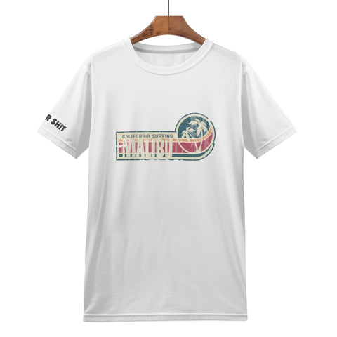 Mens All Over Print T-shirt - Retro Surf 7 - Logo on Sleeve - Mr.Shit