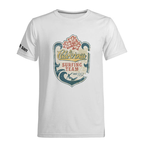 Mens All Over Print T-shirt - Retro Surf 8 - Logo on Sleeve - Mr.Shit