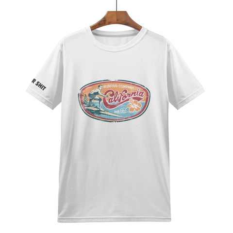 Mens All Over Print T-shirt - Retro Surf 9 - Logo on Sleeve - Mr.Shit