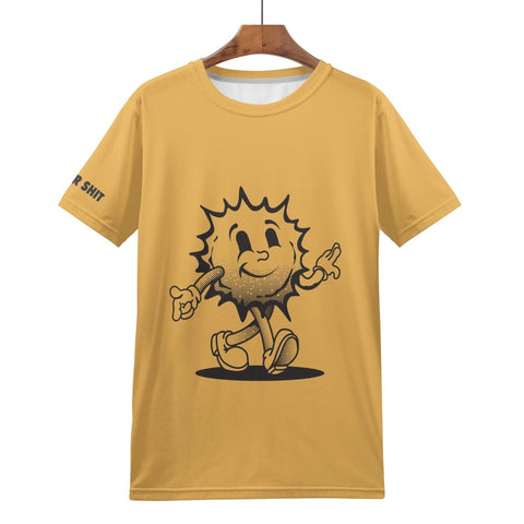 Mens All Over Print T-shirt - Sunshine - Logo on sleeve - Mr.Shit