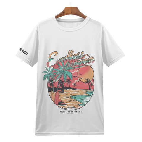 Mens All Over Print T-shirt - Surf 5 - Logo on Sleeve - Mr.Shit