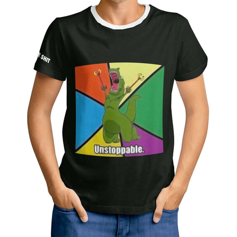 Mr.Shit Mens T-shirt - Unstoppable - Logo on sleeve Men's T-Shirts $ 25.84