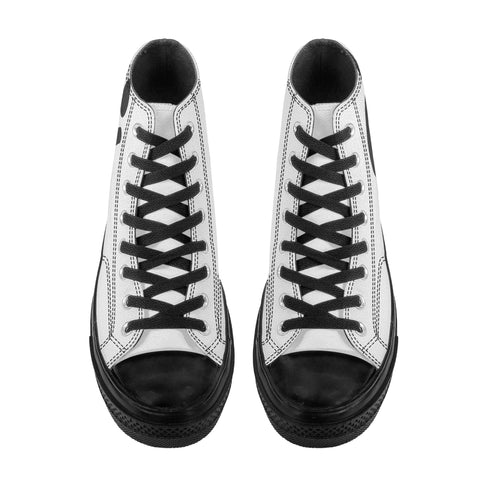 Men's Classic Black High Top Canvas Shoes - Mr.Shit