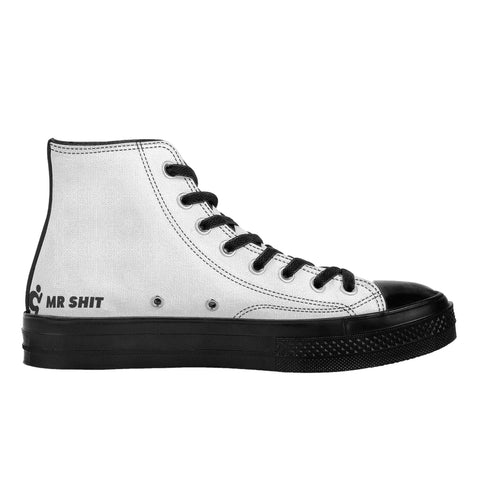 Men's Classic Black High Top Canvas Shoes - Mr.Shit