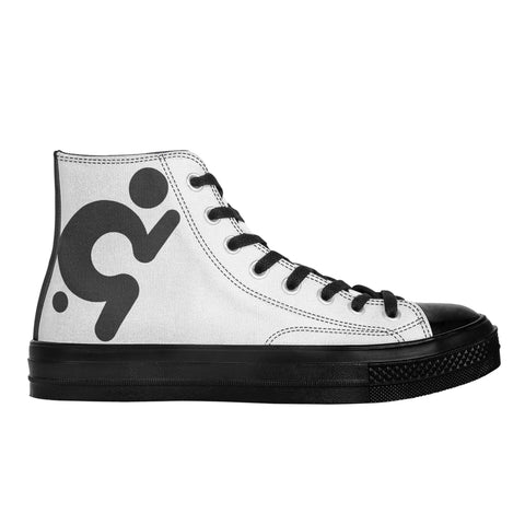 Men's Classic Black High Top Canvas Shoes - Mr.Shit