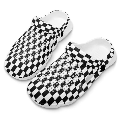 Mr.Shit Mens Clogs - Checkers Shoes & Footwear $ 38.58