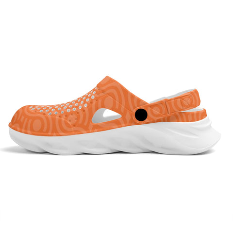 Mens Crocs - Orange Pattern - Mr.Shit