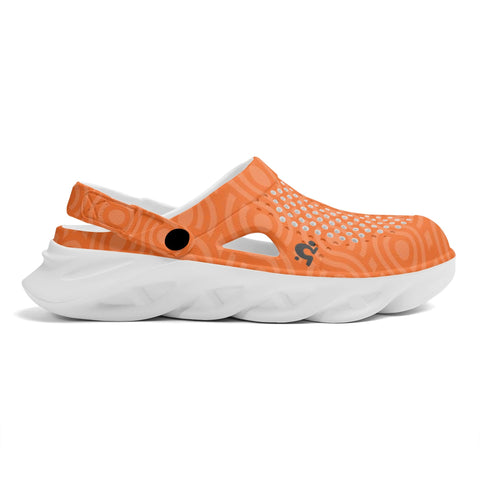 Mens Crocs - Orange Pattern - Mr.Shit