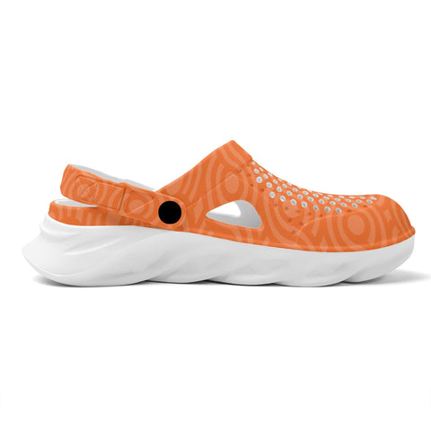 Mens Crocs - Orange Pattern - Mr.Shit