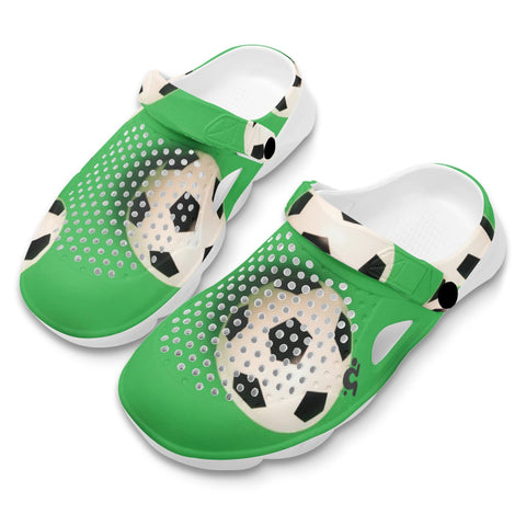 Mr.Shit Mens Clogs - Soccer Balls Shoes & Footwear $ 38.58