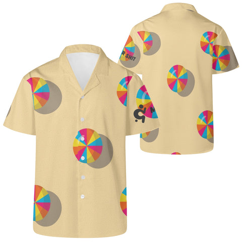 Mr.Shit Mens Hawaiian Shirt - Beach Umbrellas Men's Hawaiian Casual Shirts $ 40.52