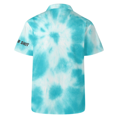 Mens Hawaiian Shirt - Blue Tie Dye - Mr.Shit