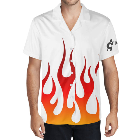 Mens Hawaiian Shirt - On Fire - Mr.Shit